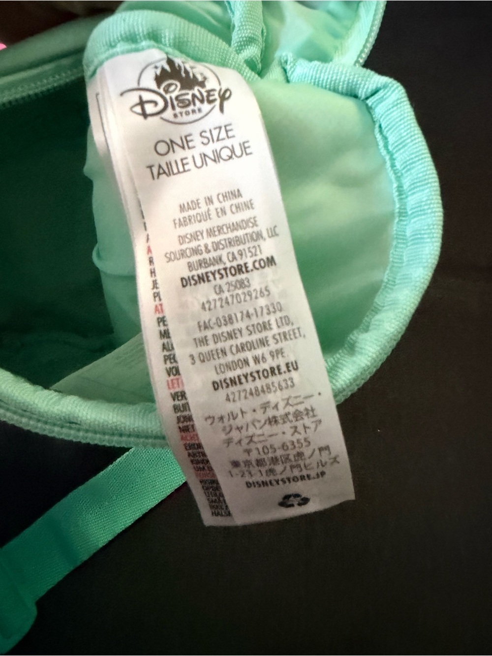 Disney Aqua Kids Character Waist Bag with Pink Bow - Picture 3 of 3